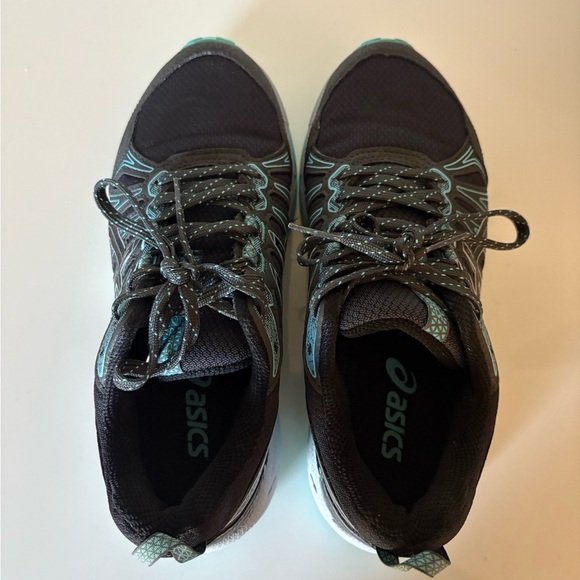 ASICS Women's Gel-Venture 7 Black and Blue Shoes - Picture 8 of 10